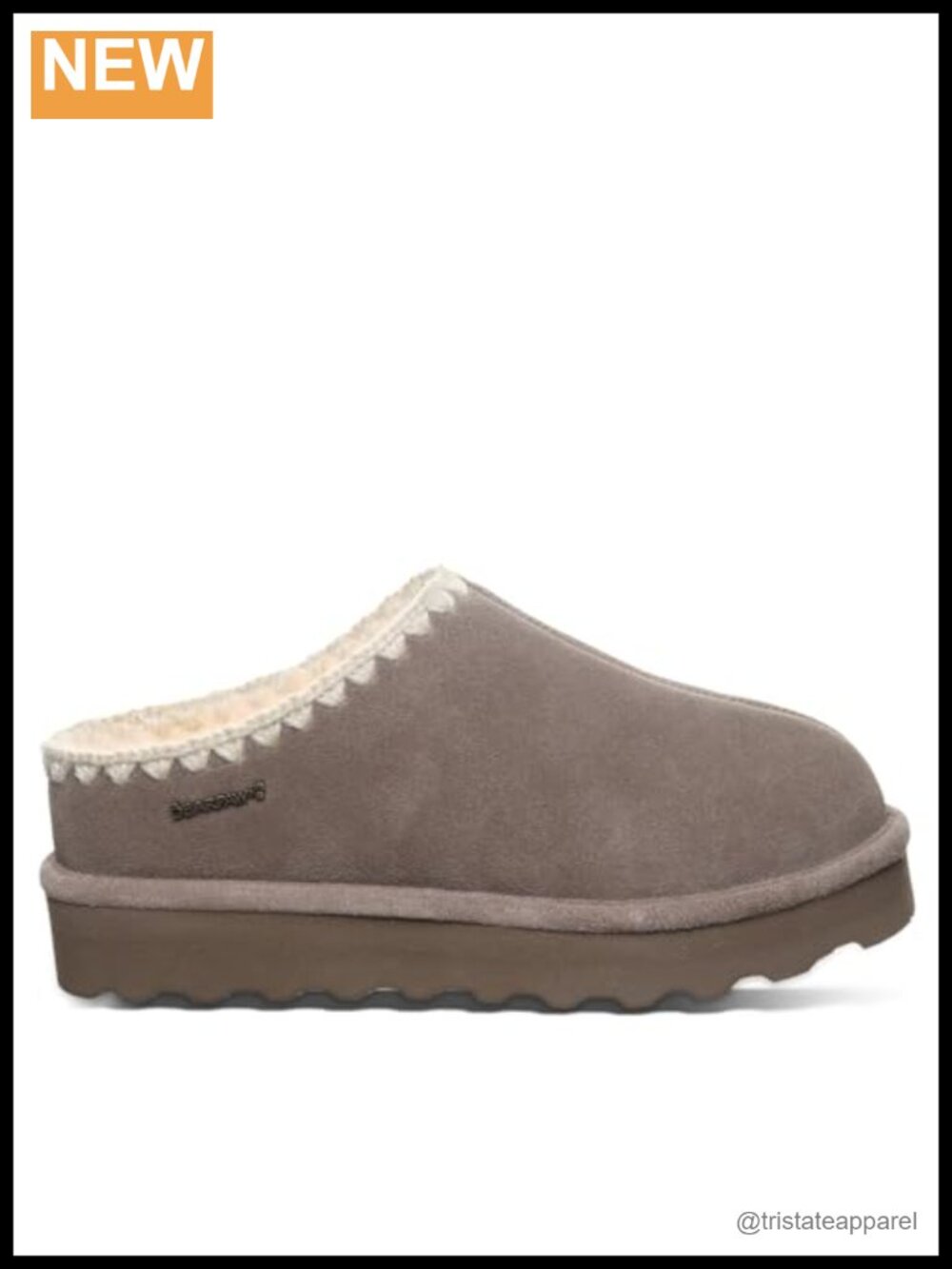 Womens Crochet Knit Slipper with Wool Blend Lining and Rubber Sole